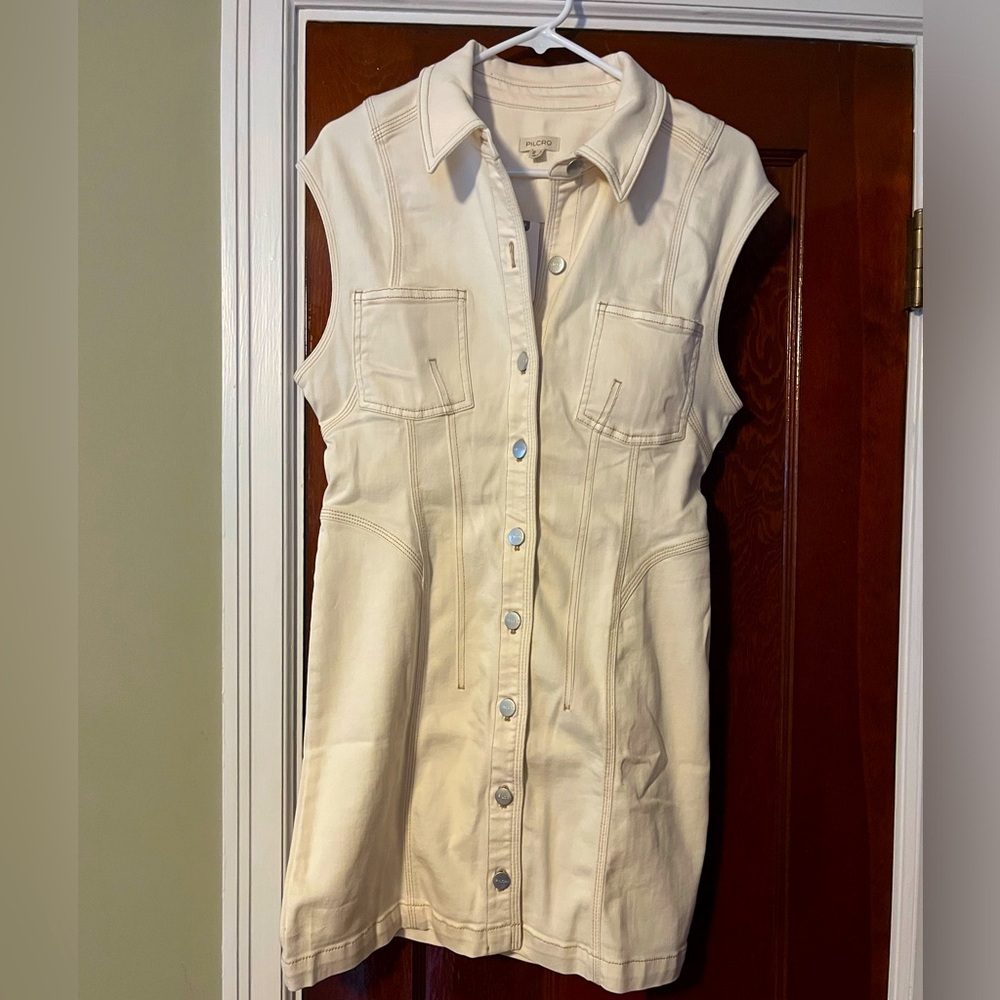 Short Denim Dress by Pilcro, NWT